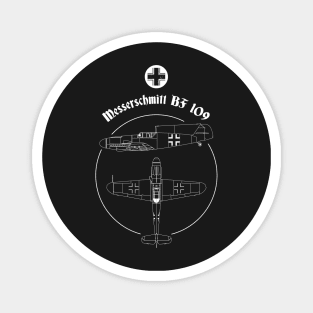 Messerschmitt BF 109 ME Warbird German Luftwaffe WW2 Shirt Magnet